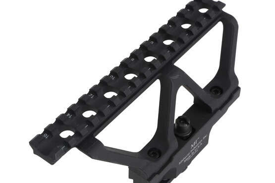The Midwest Industries AK 47 side mount picatinny rail is machined from 6061 aluminum